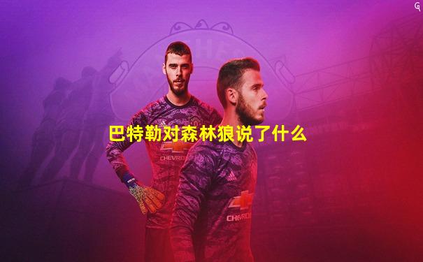 巴特勒对森林狼说了什么